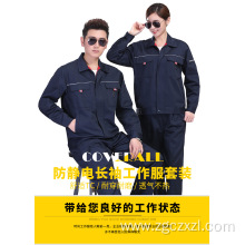 Anti-static thickened long-sleeved overalls